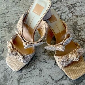 Dolce Vita Tan and Cream Sandals
